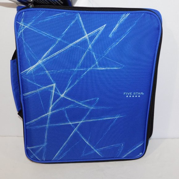 Mead Five Star 2" Multi Access File Binder Blue White Black New with Tag - Picture 4 of 8